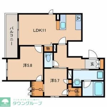 シャーメゾン南大塚の物件間取画像
